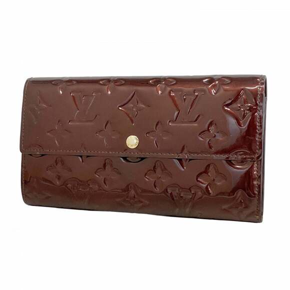 LOUIS VUITTON Accessories - Louis Vuitton Vernis Portefeuille Sarah Long Wallet M93524 Alamante Women's
